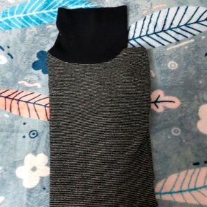 High neck long top